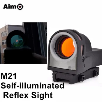 Cíl-O Den Zraku Zrak Pro Pušku Špinění Rozsah s Cílem Red Dot Puškohled Vlastní Osvětlené M21 AO3045