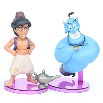 Disney Akční figurka Aladdin Jasmine Princess Génius PVC Amine Přijít Domů Kolekce Aladdin a Kouzelná Lampa Disney 8ks/set