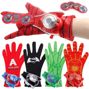 Disney Marvel Spiderman rukavice poslat zápěstí launcher hračka Batman rukavice anime Avengers Iron Man děti rukavice dárky k narozeninám