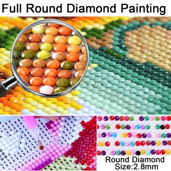 DIY 5D Diamond Mozaika Beach shell Ruční Diamantový Malování Cross Stitch Kit Diamond Výšivky Vzory Kamínky