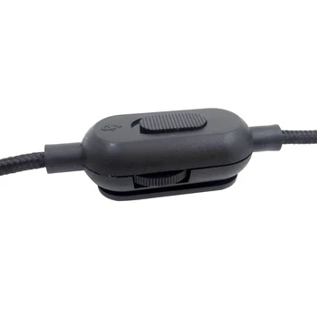 Domácí Univerzální Herní Headset Audio Kabel, Přenosné Kanceláře Ovládání Hlasitosti S Mute Funkce Pletená Pro GPRO X G233 G433
