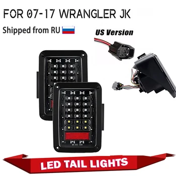 Dvojice LED zadní Světla, Auto LED Běží Zase Signál Varování Zadní Brzdové LED světlo Pro Jeep Wrangler JK, JKU 07-18