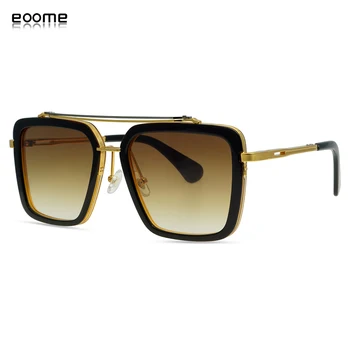 Eoome Luxusní Nový Design Mach Sedm Top Kvalita Muži Ženy Náměstí Brýle Vysoké Úrovni Sluneční Brýle etro Oculos de sol Muž UV400