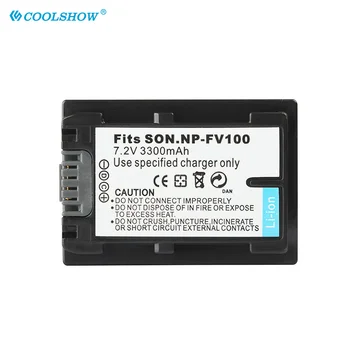 FV100 NP NPFV100 Fotoaparát Baterie 3300mah pro Sony DCR-DVD103 XR100 HDR-XR550 E HDR-XR350 E HDR-XR150/E Baterie