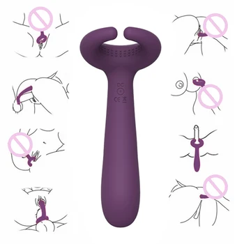 G-Spot Rabbit Cock Ring Vibrátor, Silikon, Sex Hračky pro Ženy, Muže Dospělé Klitoris Stimulátor Vagíny Penis Cockrings Masér