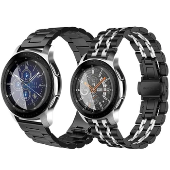 Galaxy Hodinek 46mm Kapely pro rok 2020 Huawei Watch GT 2E Popruh 20mm 22mm Pevný Kovový Náramek pro Samsung Aktivní 2 40 mm 44 mm Popruhy