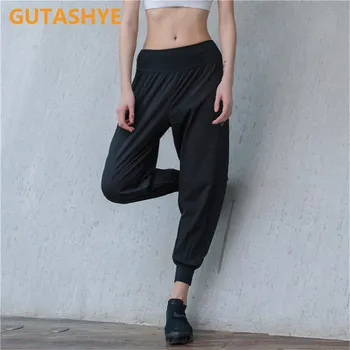 GUTASHYE Volné haren tanec kalhoty pro ženy, trénink běžecké absorpce potu rychleschnoucí cvičení kalhoty fitness jóga kalhoty