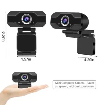 HD 1080P Webcam Počítač PC WebCamera Pro on-Line Studium Živé Vysílání Video Volání Konference Práce S Mikrofonem Kamery