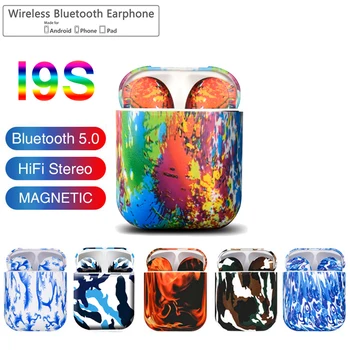 I9S TWS barevné Bezdrátové mini Bluetooth Sluchátka Bezdrátová Sluchátka stereofonní Přenosná Sluchátka s mikrofonem Bluetooth I9s V5.0