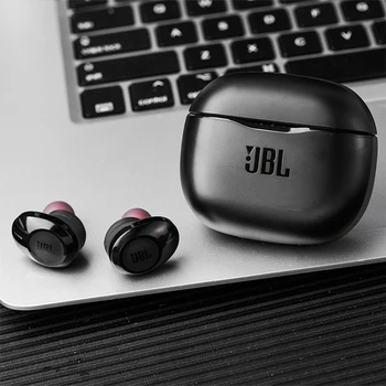 JBL NALADIT 120TWS Pravda Bezdrátová Bluetooth Sluchátka T120TWS Stereo Sluchátka Bass Zvuk, Sluchátka, Sluchátka s Mic Nabíjení Případ
