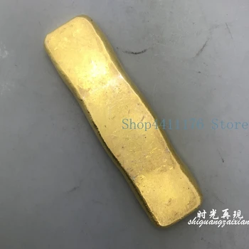 Jingfu qianzu pure bar mosaz zlato ingot gold bar řemesla zlaté mince