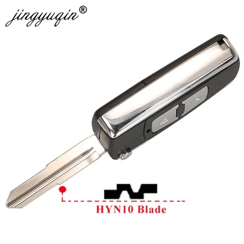 Jingyuqin 2 Tlačítko Upravené Flip Dálkový Klíč Případě Shell Pro Hyundai Tucson/Santa Fe Pro Kia Soul Key Fob Případě HY14R HYN10 Blade