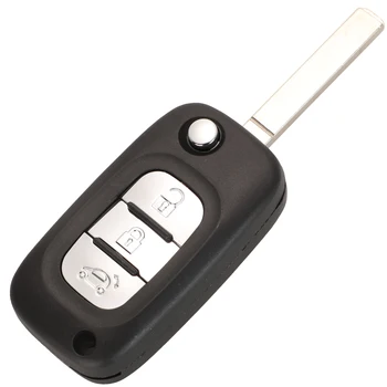 Jingyuqin 3/4 Tlačítka Vzdálené Klíče od Auta Shell Pouzdro Fob pro Mercedes Benz Smart Fortwo 453 Forfour 2016 2017 Skládací Klíč