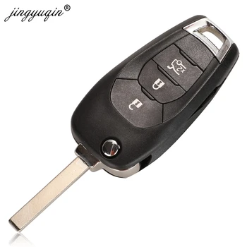 Jingyuqing Nové Upravené Skládací 3 Tlačítka Dálkového Klíč Shell Fob Pro Chevrolet Cruze-2018 Flip Klíč Pouzdro Replacement
