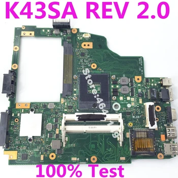 K43SA HM65 základní Desky REV 2.0 Pro ASUS A43S X43S K43S A43SA K43SA Notebooku základní Deska K43SA základní Deska K43SA základní Desky, Test OK