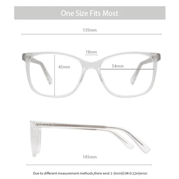 Kansept Ženy Crystal Brýle Rám Módní Transparentní Krátkozrakost Acetát Optické Brýle, Rám Vysoce Kvalitní Unisex Brýle