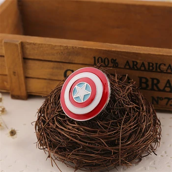 Kapitán Amerika Brož Logo Marvel Avengers Superhrdina Smaltovaný Štít Pin Odznak Módní Nové Hot Film Šperky Muži Ženy Velkoobchod