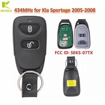 KEYECU Relacement Smart centrál na Dálkové Ovládání Key Fob 2 Tlačítko 434MHz pro Kia Sportage 2005-2008 FCC ID: SEKS-07TX