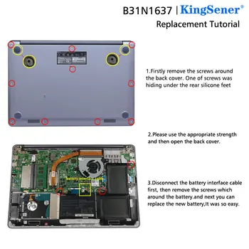 Kingsener B31N1637 C31N1637 Baterie Pro ASUS X 510 X510UA X510UF X510UQ VivoBook S15 S510UA S510UQ S510UN S510UR F510UA F510UQ