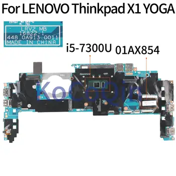 KoCoQin laptop základní Desky Pro LENOVO Thinkpad X1 YOGA Core SR340 I5-7300U 16G základní Deska LRV2 MB 16822-1 448.0A913.0011 01AX854