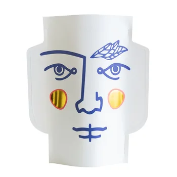 Kreativní obličej nepromokavého papíru váza ,oboustranný tisk papír, láhev, Zlatá fólie, papír pro tisk případ