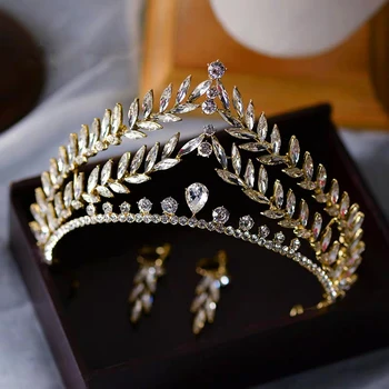Královské Princezny Nevěsty, Čelenky, Přilby Hairbands Clear Crystal Svatební Vlasy Příslušenství