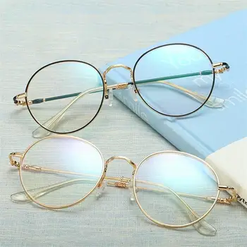 Kulaté Průhledné Brýle Nerd Ženy Značky Brýle Rám Muži, Předpis Brýlí, Dekorativní, Brýle, Zlato, čiré Čočky Oculos