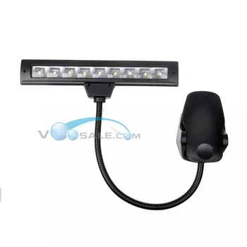 LED Hudební Skóre Osvětlení Clip Svítilna Na Čtení, Hudební Stojan Stojan Světlo 9LEDs Spektrum/Skládací Piano/Noční Lampa USB Výstup