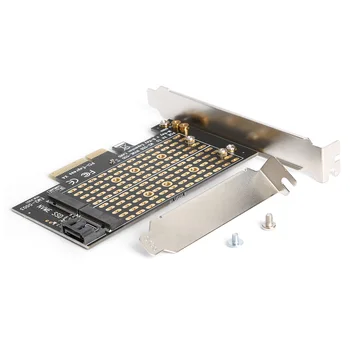 M. 2 NVME do PCIE Adaptér M+B Klíč NGFF SSD do PCI-E 3.0 X4 SATA pro Rozšiřující Karty Domácí Počítačové Příslušenství