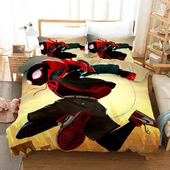 Marvel Hrdina Spider-Man Povlečení Sada Cal King Size Postel Povlečení pro Chlapce Deku, Povlečení Dvoulůžkový Přehoz dětské Letní Královna