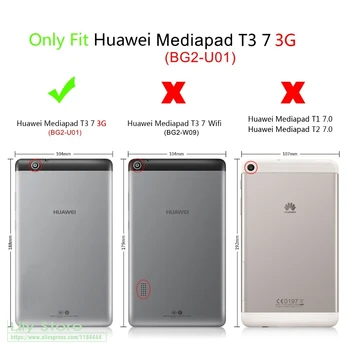Mediapad T3 7.0 palcový Screen Protector pro Huawei Mediapad T3 7.0 3G Tvrzené Sklo 4G/3G BG2-U01 Pro Huawei T3 7 inch 4G Sklo