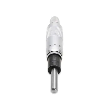 Mikrometr Hlavice 0-25mm Přesnost 0,01 mm Plochý Měřicí Nástroj Typ Závit Vroubkovaný Knoflík pro Nastavení Mikrometru Hlavy