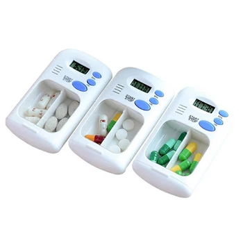 Mini Přenosný Cestovní Pilulku Připomenutí Léku Alarm Časovač Elektronický Box Digitální Pilulku Box Časovač S Elektrickým Alarm Medicína Pilulka Případ