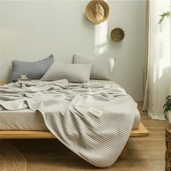 Modální tkaniny super letní prošívaná dětská deka kryt jednolůžkový dvoulůžkový jednoduché jednobarevné led hedvábí postel kryt pratelné v pračce