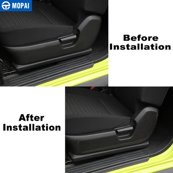 MOPAI Uhlíkových Vláken Samolepky pro Jimny JB74 Auto Přední Sedadla Panel Dekorace Kryt pro Suzuki Jimny 2019+ Accessoreis