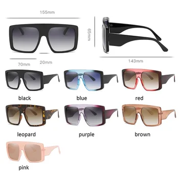 Nadrozměrné Náměstí sluneční Brýle, Ženy, Muži 2020 Značka Designer jasné velký rám luxusní Jedinečné Brýle Ženských Brýle UV400 odstíny