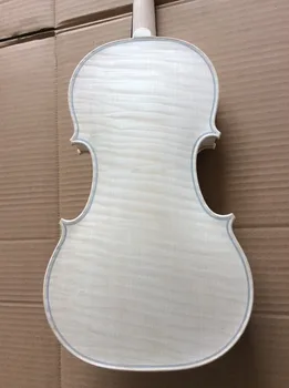 Nejvyšší stupeň housle 4/4 v bílé Guarneri model 1741 nelakovaný ručně vyrobené housle