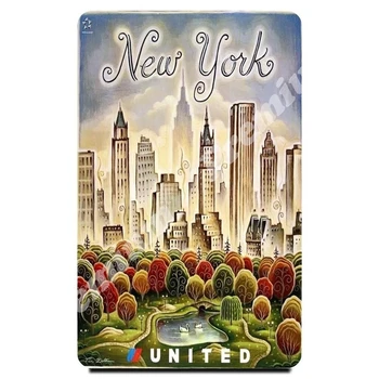 New York souvenir magnet ročník turistické plakát