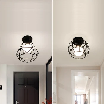 Nordic tepaného železa multi-styl LED E27 stropní svítidlo pro obývací pokoj ložnice kuchyň, uličky, chodby, veranda, balkon vybavení pokoje