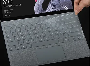 Notebook Kryt Klávesnice K Microsoft Surface Pro 4 5 6 TPU čistou Pleť Protector Kryt Pro Nový Surface Pro 6 12,3 palce Transprent