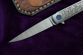 NOVÉ MS3 skládací nůž m390 blade Titanu rukojeť nástroj, Venkovní táboření, lov kapesní kuchyň ovoce EDC nástroj