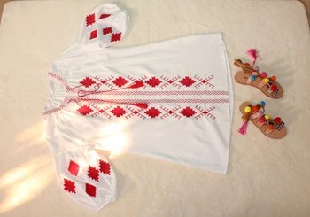 Nové podzimní český bavlna výšivky střapec bílé šaty lucerna rukáv o-neck široké přizpůsobit volné velké velikosti pro ženy