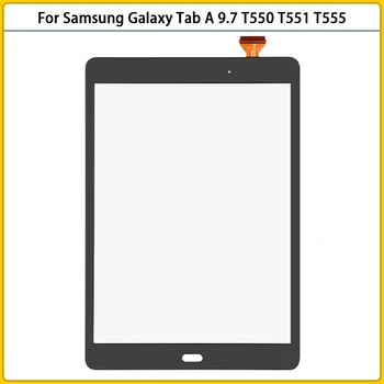 Nové T550 Dotykový displej Pro Samsung Galaxy Tab A 9.7 SM-T550 SM-T551 T551 T555 Dotykové Obrazovky Panel, Digitizér Čidlo Přední Sklo