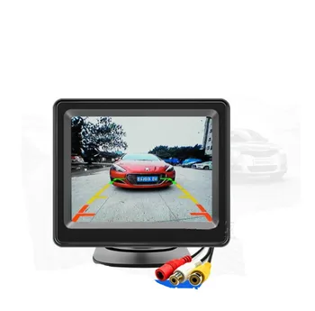 Nové Vysoce Kvalitní 3,5 palcový HD Auto Sledovat Auto Digitální Barevný TFT LCD Zpětná DVD Dvojitý držák 12-24V