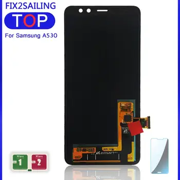 Nový Displej LCD Displej Pro Samsung Galaxy A8 Plus 2018 LCD A730 A8 2018 LCD A530 Displej Dotykový Digitizér Náhradní