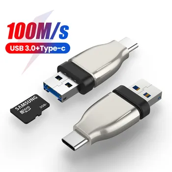 Nový Typ C Card Reader Mini Přenosný USB 3.0 TF Čtečka SD Karet Multifunkční Paměťová Karta Adaptér Pro Andriod Telefon, Notebook, iPad