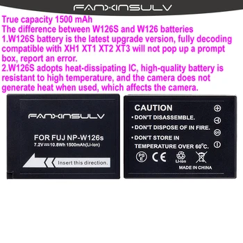NP-W126, NP W126S NPW126 Baterie + Nabíječka pro Fujifilm Fuji XT3 XA5 XT20 XT2 XH1 XT10 XE3 X100F xpro2 LOĎ S SLEDOVACÍ ČÍSLO