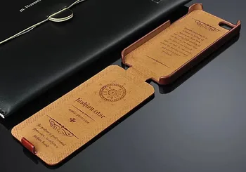 Olej vosk Kožené Vertikální Flip Pouzdro pro Apple iPhone 5 5S SE Módní Značka Originální Fundas Vynikající Coque pro iPhone 6 6S