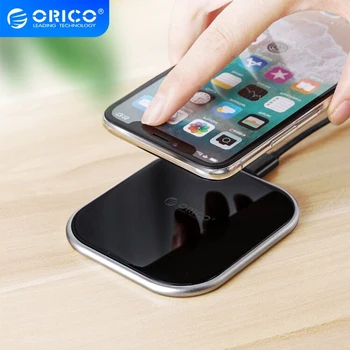 ORICO 10W Bezdrátová Nabíječka Pro iPhone X/XS Max XR 8 Plus Zrcadlo Bezdrátová Nabíjecí Podložka Pro Samsung S9 S10+ Poznámka 9 8