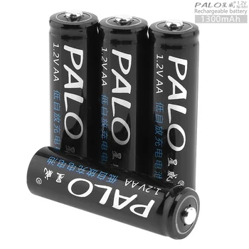 PALO 4ks 1,2 V AA 1300mAh Vysoká Kapacita Dobíjecí Baterie Ni-MH s Přes-Aktuální Ochranu pro Hračky / Myši / Fotoaparát